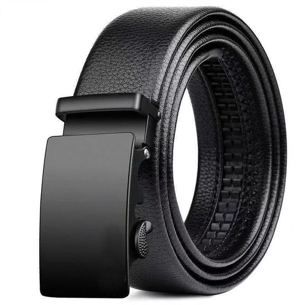 Men's belt automatic buckle imitation leather belt fashion pants belt