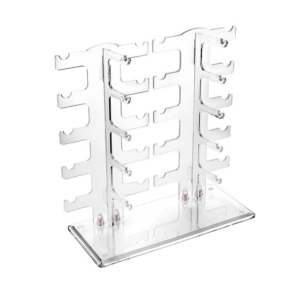 10 Pairs Sunglasses Counter Display Stand Organizer Show Rack - Dual Row