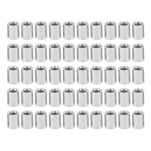 50 Pieces M5 Round Connector Nuts (SS)