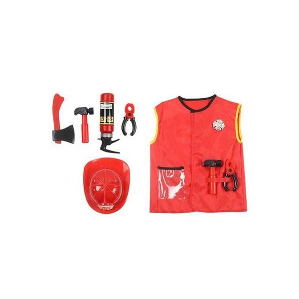 Fireman Role Play Costume with Helmet - Vest Design