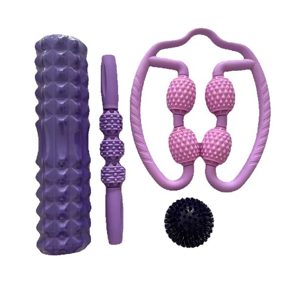 [EVA Set] 4pcs EVA Foam Muscle Set - Manual Roller Body Shaping, &amp; Yoga