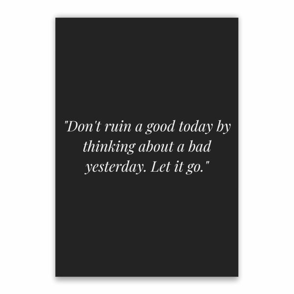 Motivational Quote Poster - A1