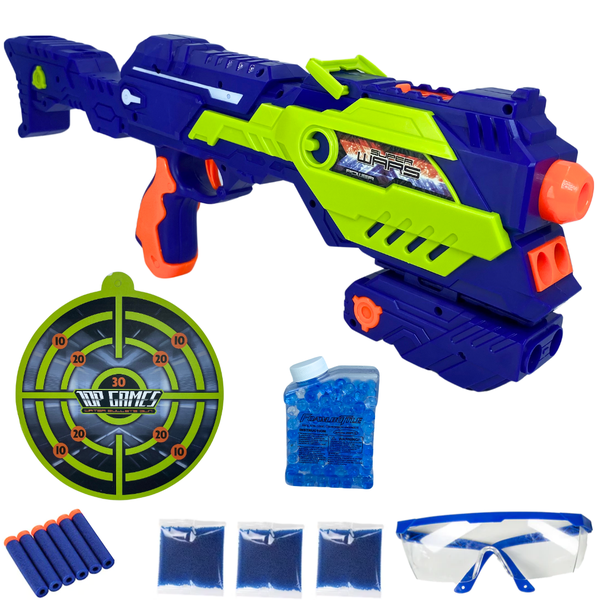 2 in 1 Space Gun - Gel Plaster and Foam Bullet Gun Launcher for Kids