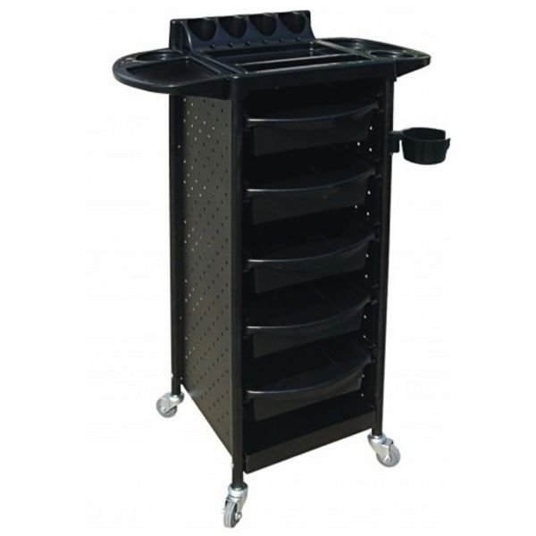 Ribalta - Milan Hair Trolley with Flaps &amp; Metal Sides Hair Trolley