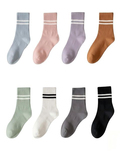 Non-Slip Yoga Socks - Multicolour - 8 Pairs
