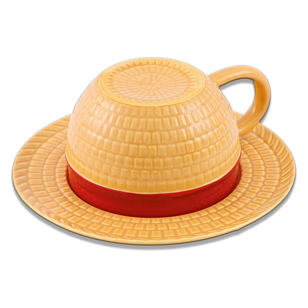 One Piece Luffy Coffee Mug Tumbler with Plate