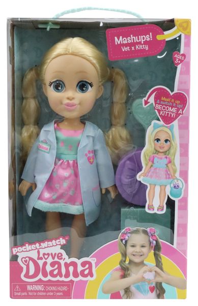 Love Diana 33cm Doll Vet/Kitty Mashup