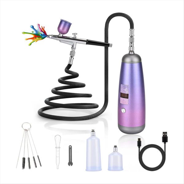 Airbrush Kit for Nails 32Psi Air Brush Kit for Makeup Painting Model