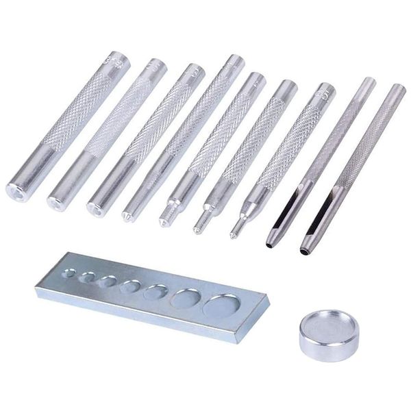 11-In-1 Rivet Fastener Buttons Installation Tool Kit For DIY Leather Crafts