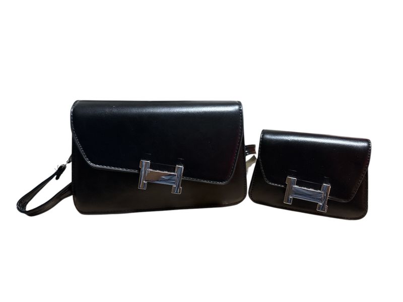 Ladies Handbags with Shoulder Strap - L116 - Black