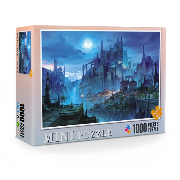 Paper Mini Puzzle 1000 Pieces-Castle Night
