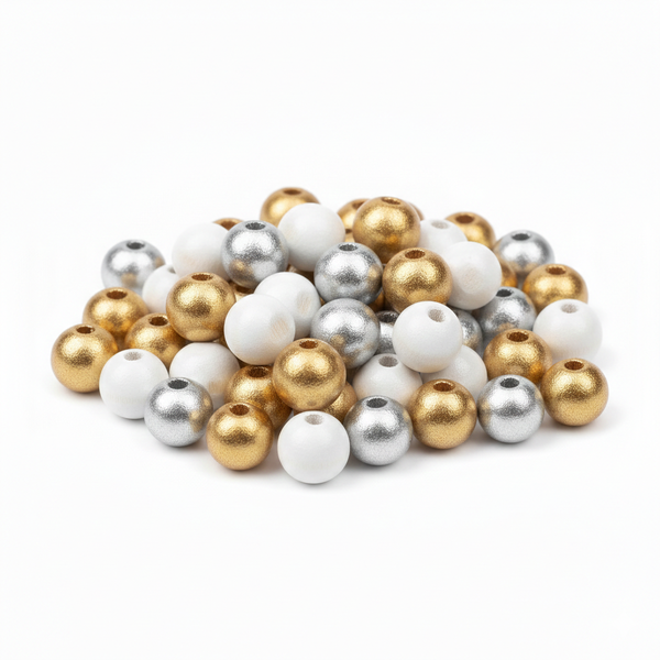 Assorted Wooden Beads 6mm - 850 Piece