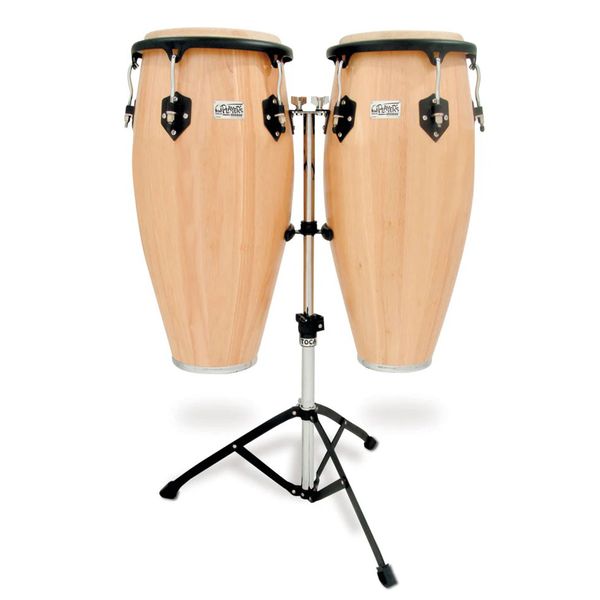 Toca Percussion 10" &amp; 11" Player's Series Conga Set with Double Stand - Nat