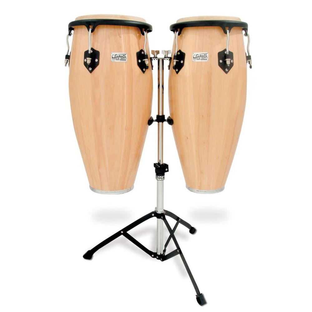 Toca Percussion 10" & 11" Player's Series Conga Set with Double Stand - Nat