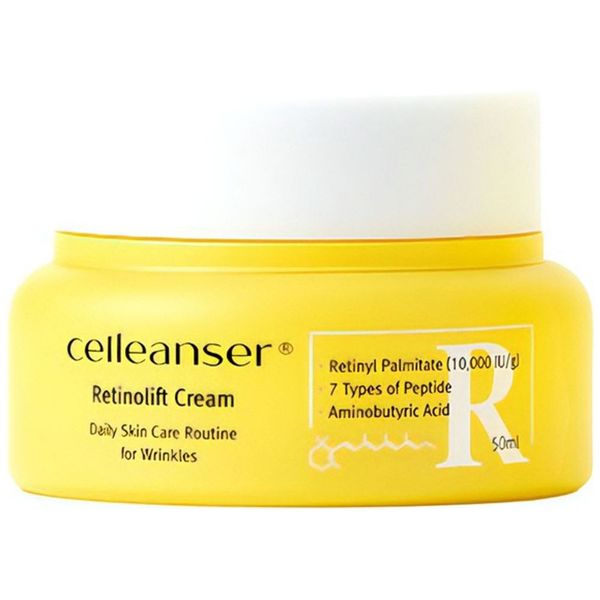 Celleanser Retinolift Cream Retinol Peptide Anti-Aging Face Moisturiser