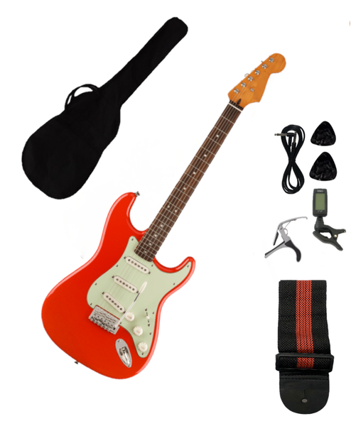 Red Electric Guitar Stratocaster Gift Set