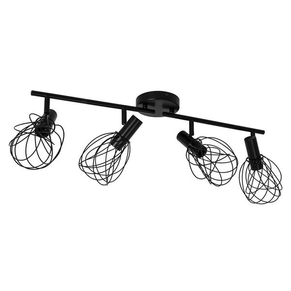 Inspire 4-Lit Bar 4xe14 Metal Matt Black Inspire Merone