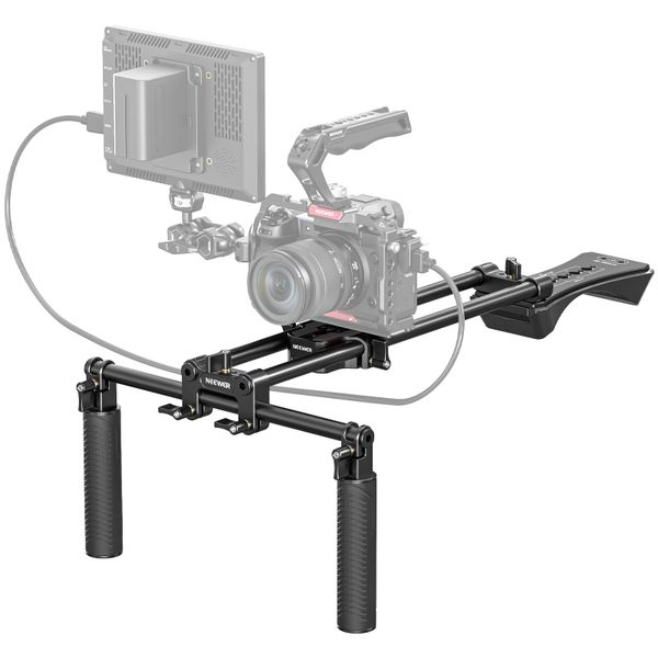 Neewer SR004 Universal Shoulder Rig Kit With 15mm Rods &amp; Dual Handles