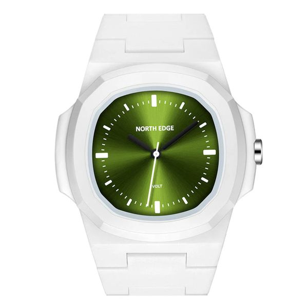 North Edge VOLT Men's Quartz Geometric Stainless Steel Strap Watch