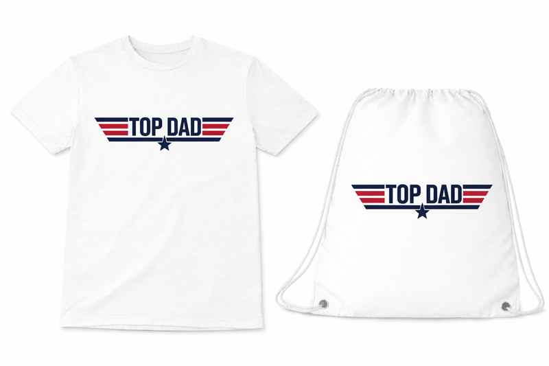 Shirt And Drawstring Bag Combo - White image