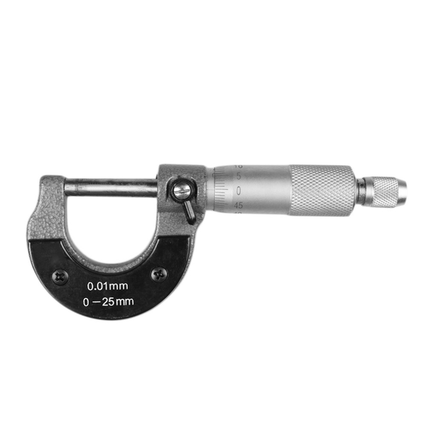 0-25mm Micrometer Set - Analog, 0.01mm Accuracy for Metalworking