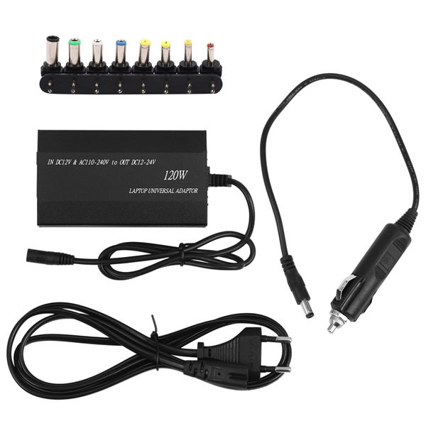 Multifunction Laptop Adapter Power Charger Universal 120W-EU Plug