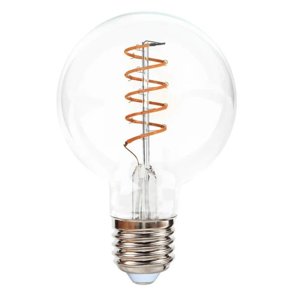 Stellar Lighting Retro Edison Spiral Light Bulb G80 Warm White LED E27 3W