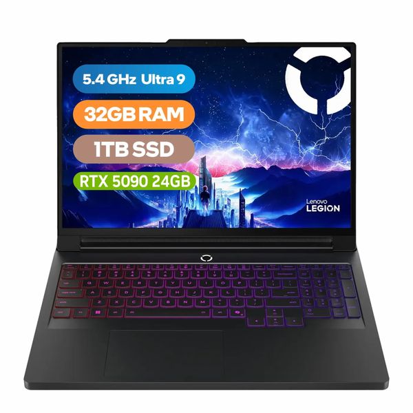 Lenovo Legion Pro 7 Laptop - Core Ultra 9 - RTX 5090 - 32GB RAM - 1TB SSD
