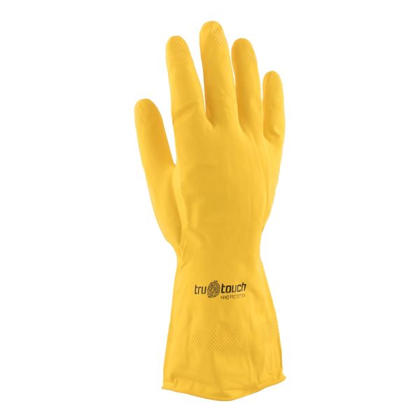 Yellow Rubber Household Gloves Medium - Pack of 12