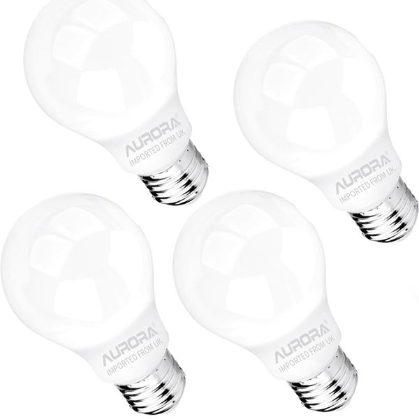 Aurora LED Light Bulb 8W Cool White A60 E27 | 4 Pack