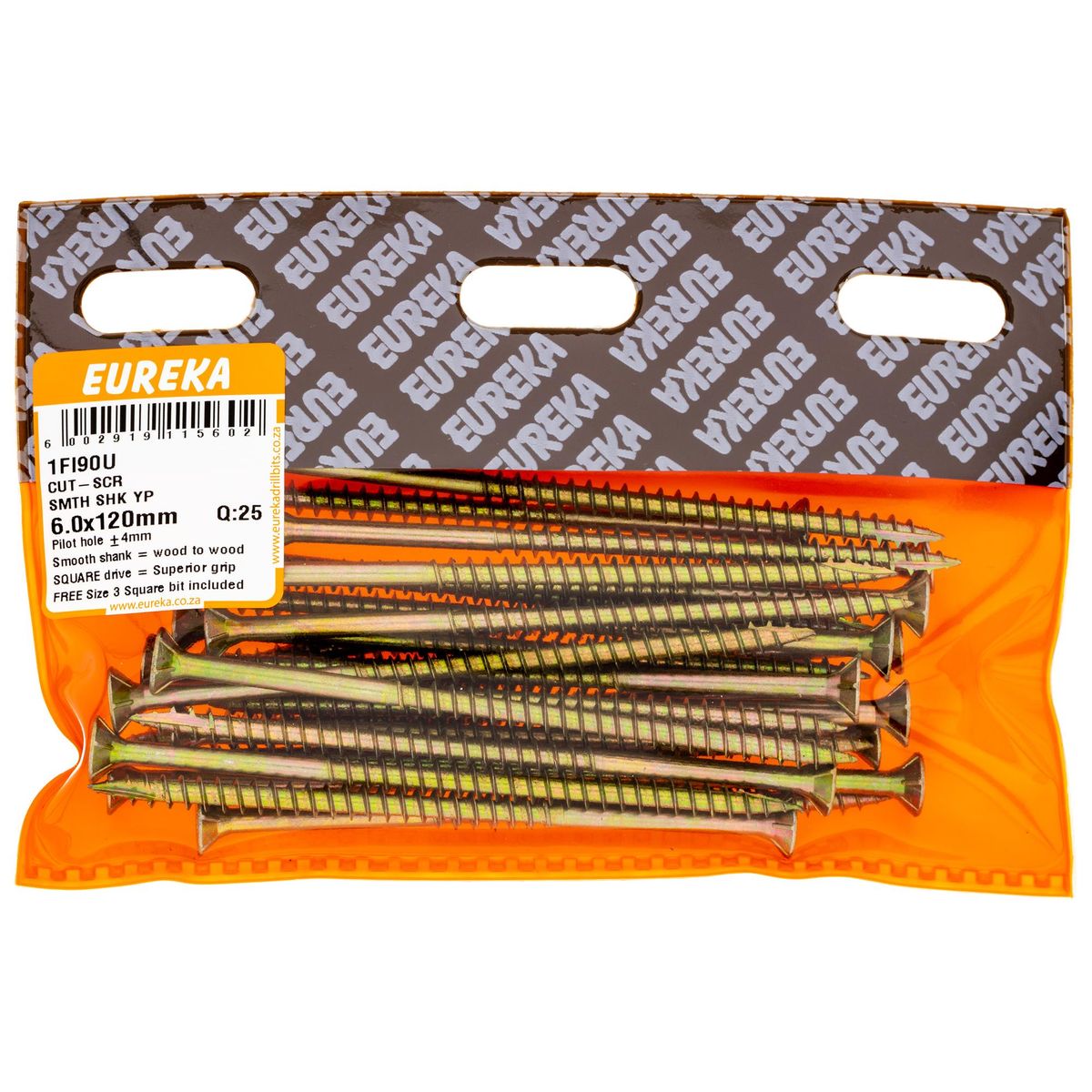 EUREKA CutScrew Smooth Shank 6 x 120mm Q25 1FI90U Shop Today. Get