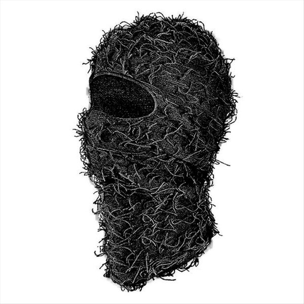 Distressed Ski Mask Face Knitted Distress Mask For Men Women Black