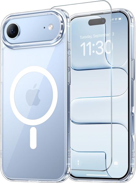 Compatible with iPhone 17 Air Magsafe Clear Case &amp; Privacy Screen Protector