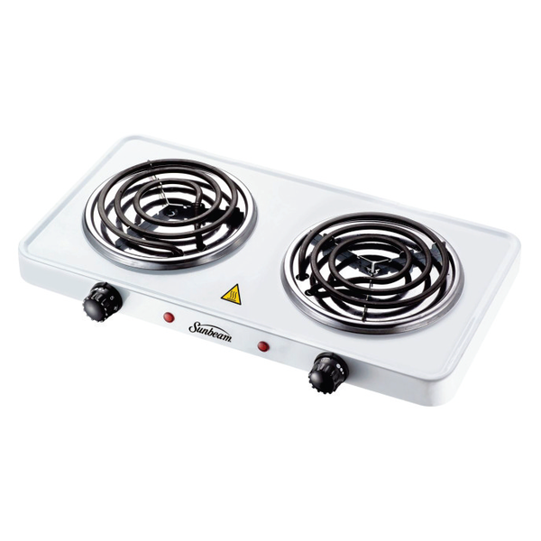 Sunbeam - Double Spiral Hotplate - White -SDS-350A