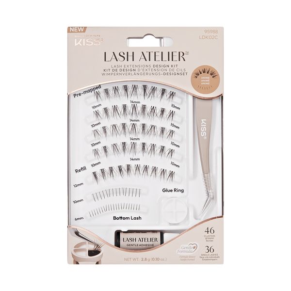 KISS, False Eyelashes Lash Atelier Professional Lash Extension Kit, Anime