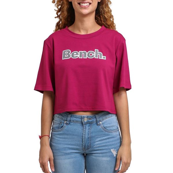 Bench Women Kay Cropped Ss Tee-Fuchsia Pink
