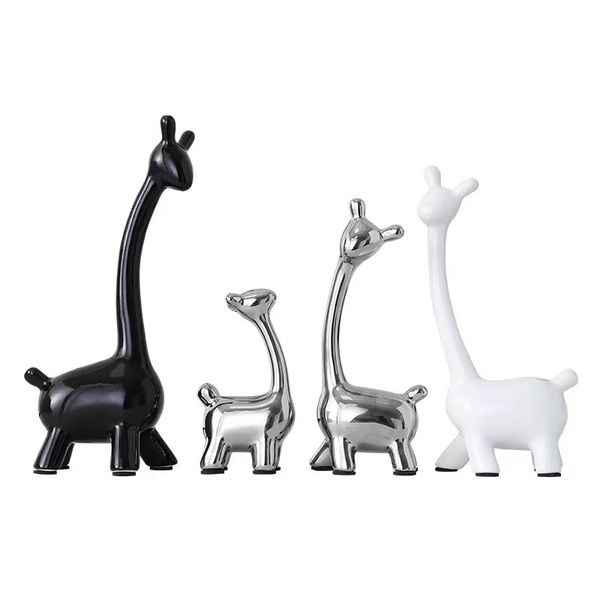 Warm home family of four deer home decoration ornaments