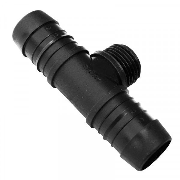 Emjay Tee Male 32mmx1-1/4 Inch Blk