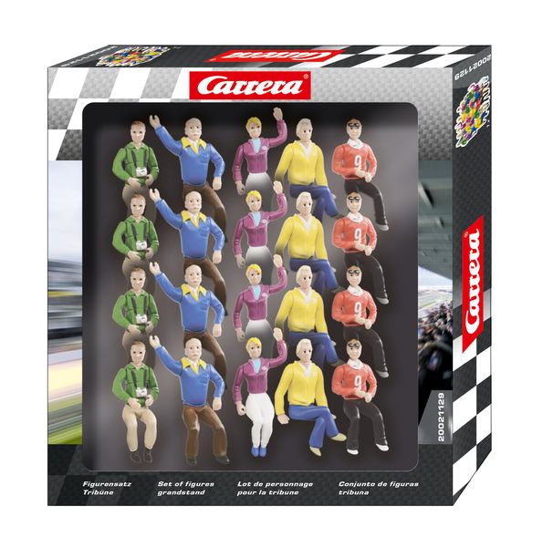 Carrera Set of figures for Grandstand (For 1/24 &amp; 1/32 scale slotcar track)
