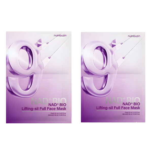Numbuzin No.9 NAD Bio Lifting Full Cover Facial Mask (x2 Mask sets)