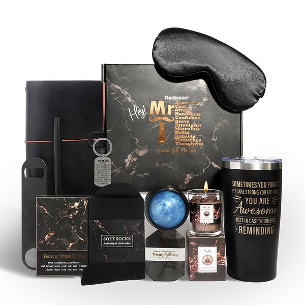 12Pcs Men's Care Gift,Premium Men's Relaxation &amp; Wellness Gift Box