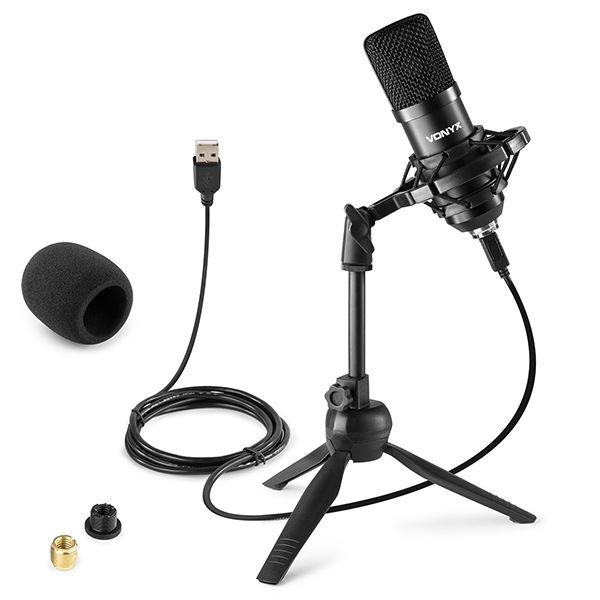Vonyx CM300B Studio USB Microphone Set - Complete Kit