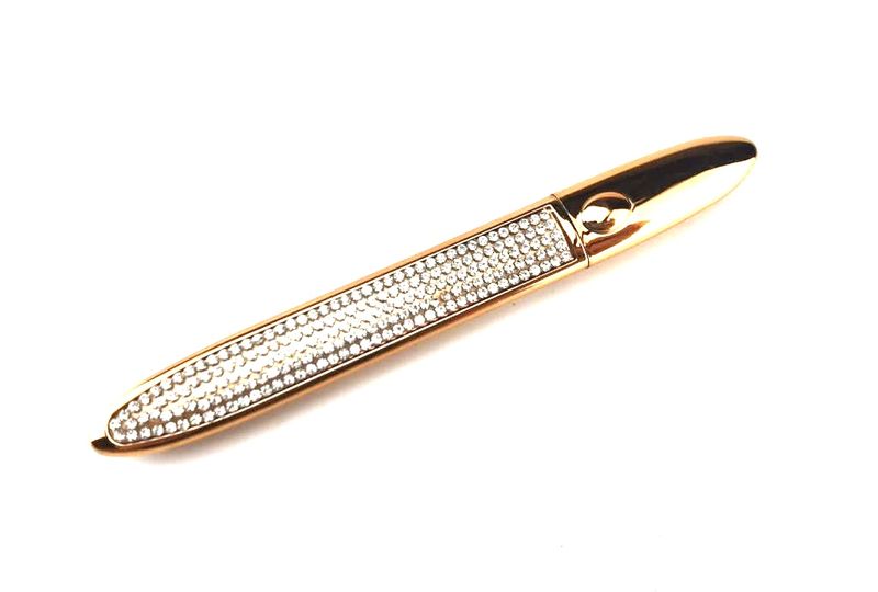 Quirky Lustre: 2-in-1 Eyeliner Lash Glue Pen - Crystal (Black or Clear)