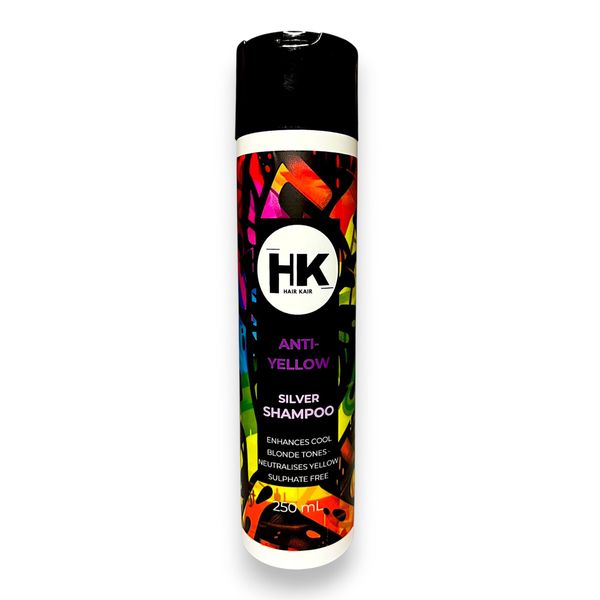 HK Anti-Yellow Silver Shampoo - Blonde &amp; Grey Toning - 250ml