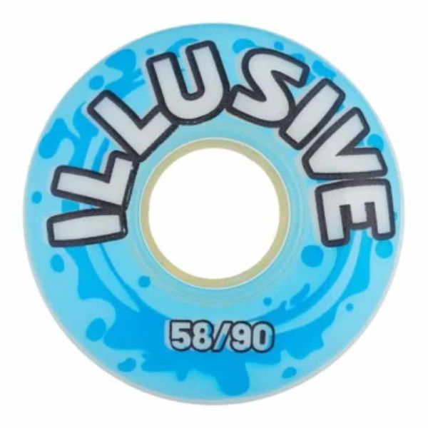 Illusive 58mm Wheels - Set of 4 - Blue