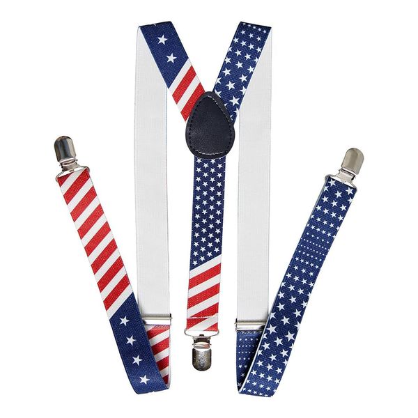 American Flag Suspenders