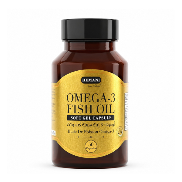 Omega-3 Fish Oil Soft Gel Capsules 50 Pack - Daily Wellness Support