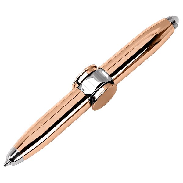 Fidget Spinner Ball Point Pen with LED Light Torch Function