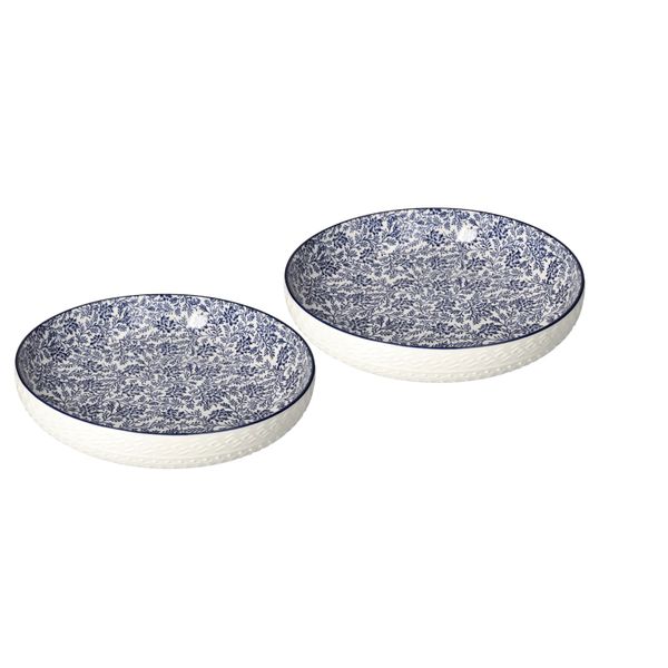 Floral Design Salad Serving Bowl - 31cm - 2pcs