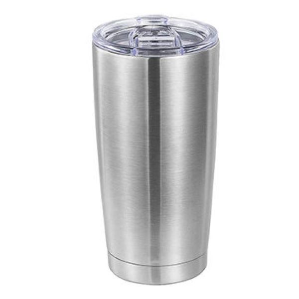 Travel Cup 500ml 18.5 x 6.5cm Stainless Steel with Acrylic Lid